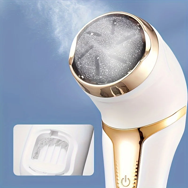 Râpe à Pieds Pédicure lime Electrique Anti-callosité pour corne et Peaux Mortes 2 vitesses rechargeable étanche IP7