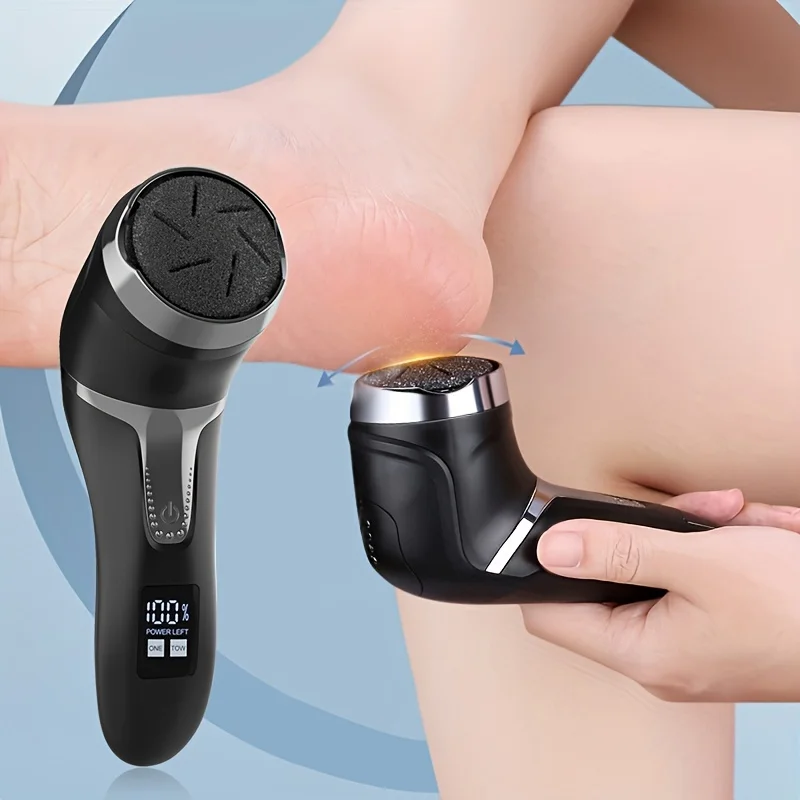 Râpe à Pieds Pédicure lime Electrique Anti-callosité pour corne et Peaux Mortes 2 vitesses rechargeable étanche IP7