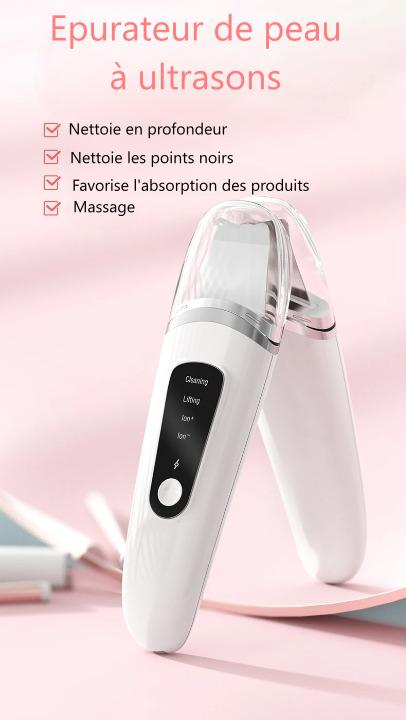Épurateur de peau à ultrasons pour visage 4 en 1 nettoyeur de points noirs soins visage