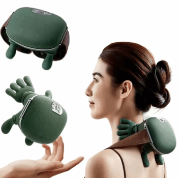 Masseur de cou cervical et épaules Shiatsu 4D  Bionique Chauffant Électrique  3 Modes – Oreiller de Massage Multifonction pour Cou, Épaules, Dos, Taille, Jambes et Corps avec Pétrissage Profond Relaxant
